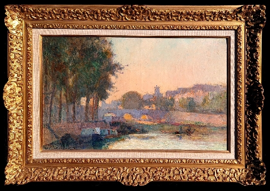 Albert Lebourg - Soleil Couchant sur la Seine, Paris
