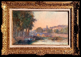 Soleil Couchant sur la Seine, Paris