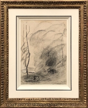 Paysage a L'Homme Accroupi