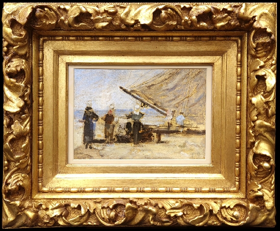 Eugene Boudin - P&ecirc;cheuses sur le Rivage