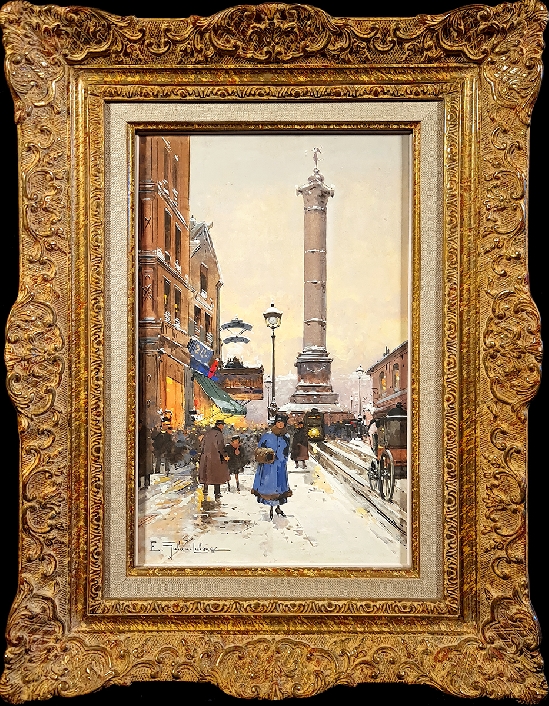 Eugene Galien Laloue - Place de la Bastille
