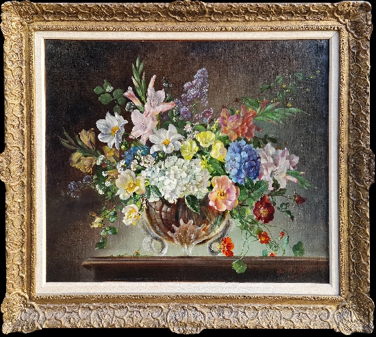 Cecil Kennedy - Bouquet of Flowers in a Glass Vase
