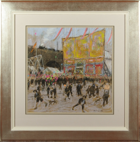 Harold Riley - The Fair at Flat Iron, Salford