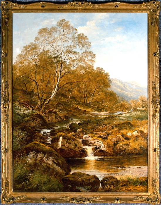 Benjamin Williams Leader RA - A Mountain Stream