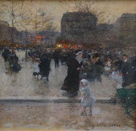 A Parisian Cafe Scene