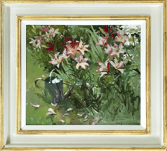 Haidee-Jo Summers ROI RSMA - Pink Lilies and Watering Can