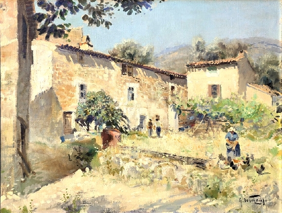 Gabriel Deschamps - Cour De Ferme Provencale