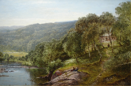 Benjamin Williams Leader RA - On the Llugwy, Capel Curig