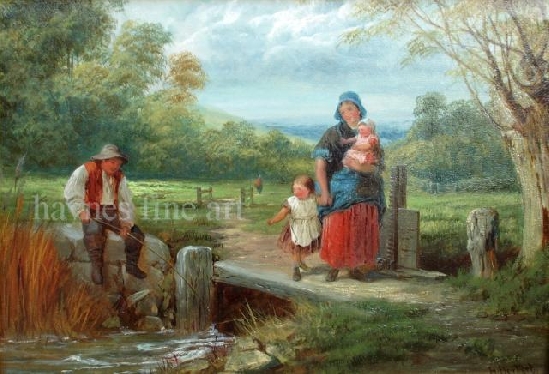 Henry Herbert - Fishing in the Stream