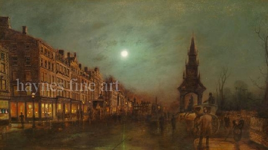 Wilfred Jenkins - Hanson Cabs by Moonlight