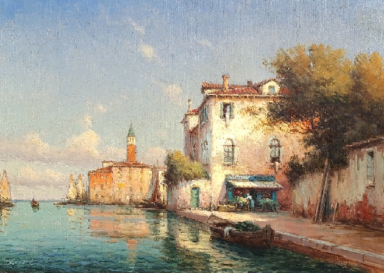 Antoine Bouvard Jnr - Un Marigot Venetien