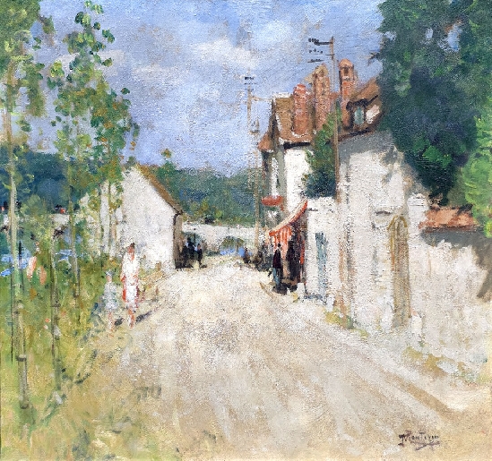 Pierre Eugene Montezin - Le Quai de la Croix Blanche, Saint-Mammes