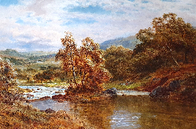 The Llugwy at Capel Curig, Wales