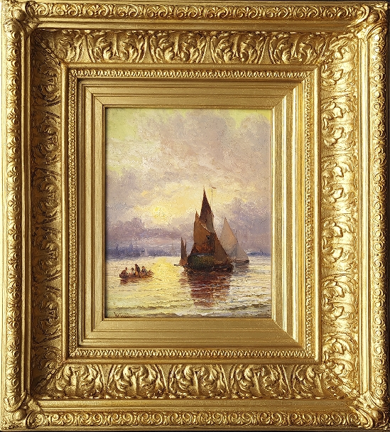William Thornbery - Sunset on the Thames
