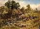 Rustics before a Thatched Farm