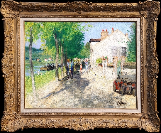 Pierre Eugene Montezin - Le Quai De La Croix Blanche