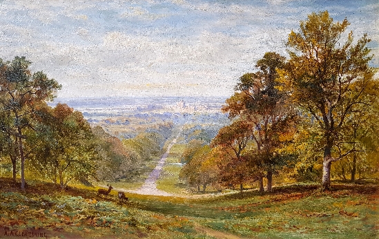 Alfred Augustus Glendening Snr. - Windsor Castle from the Long Walk