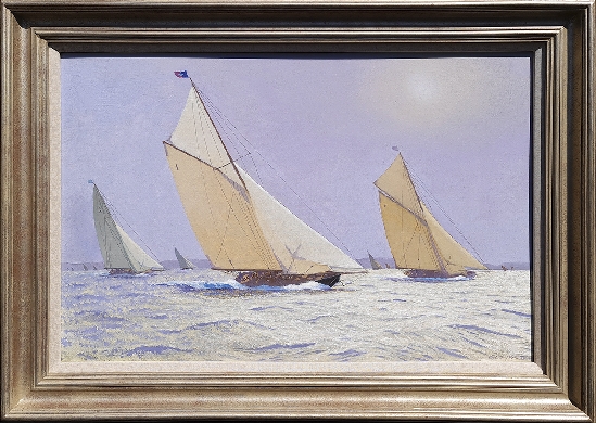 Stephen J. Renard - The 'Britannia' racing the 'Lulworth', late 1920s