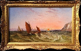 Sunset over Choppy Waters
