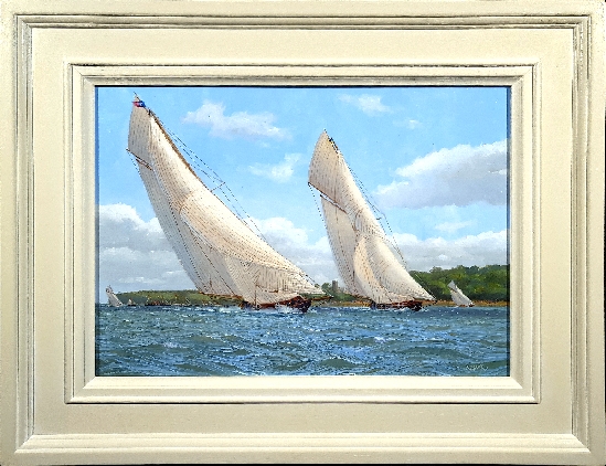 Stephen J. Renard - J Class Yachts racing off Cowes Castle