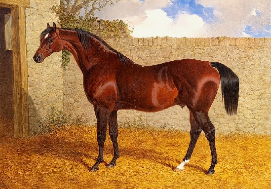 John Frederick Herring Snr - 'Partisan' in a Stable Yard (1830)