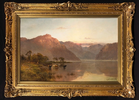 Alfred De Breanski Snr - Cattle in the Highlands