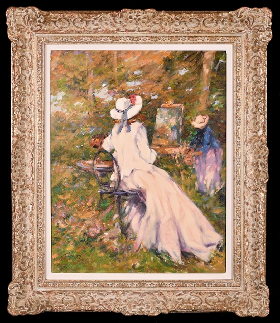 Ken Moroney - Painting in the Garden