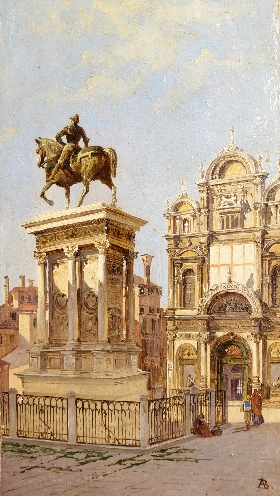 The Equestrian Statue of Condotierro Bartolomeo Colleoni, Venice