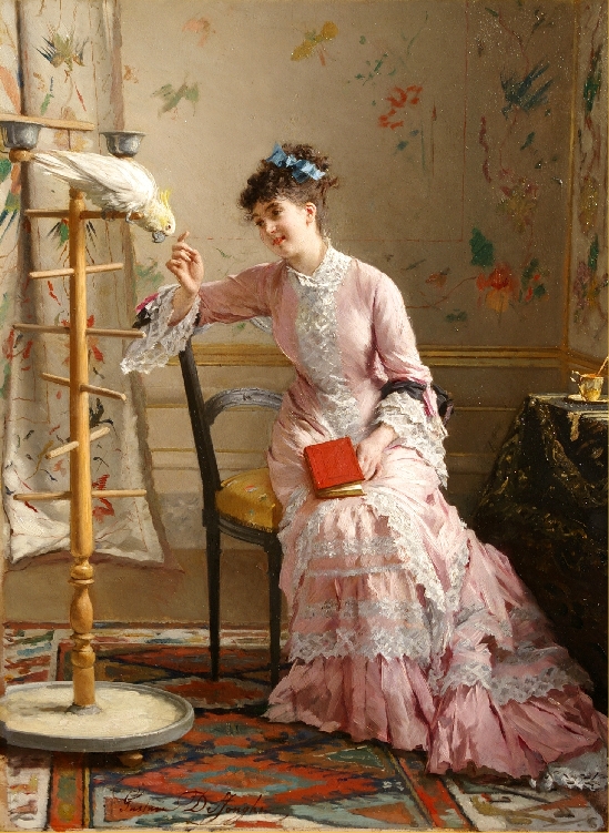 Gustave Leonhard De Jonghe - The Shy Pet