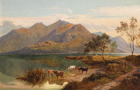 Sidney Richard Percy - Cattle at the Water's Edge