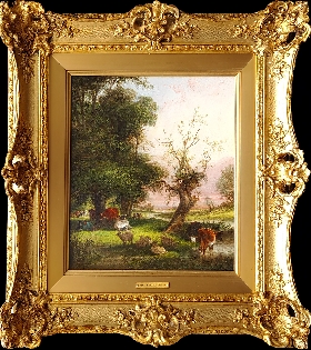 Rustics in a Woodland Clearing