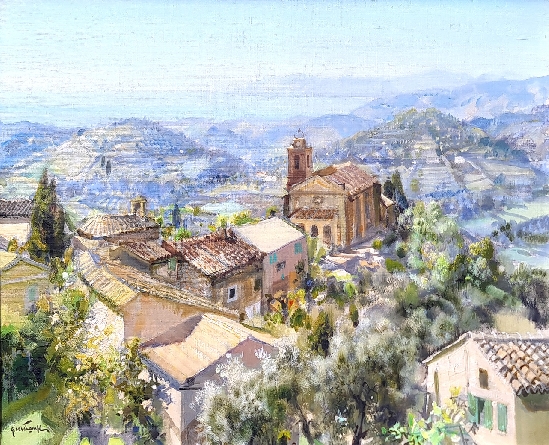 Gabriel Deschamps - Panorame d'Eze, Cote d'Azur