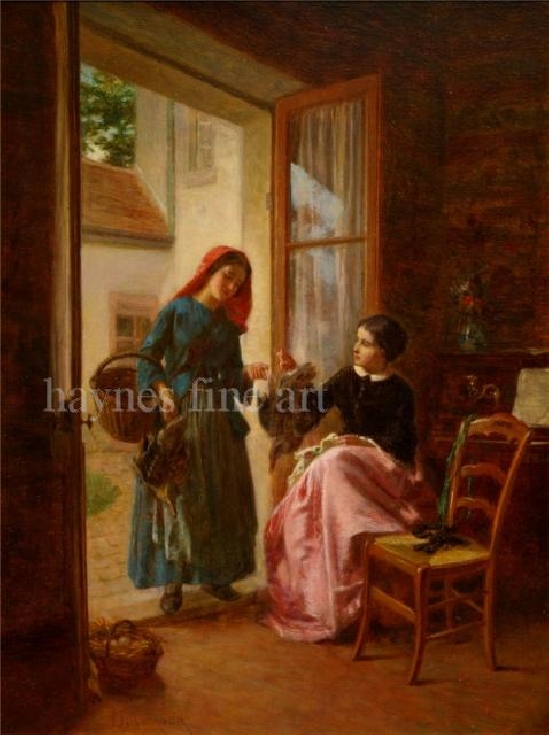 Theophile Emmanuel Duverger - The Bird Seller