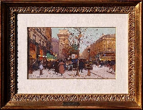 Boutiques Animees sur le Boulevard, Paris