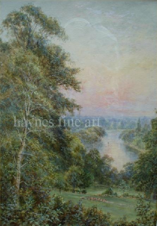 Walter Duncan - Evening Light over the River