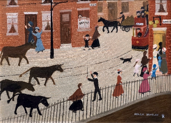 Helen Bradley - Aunt Mary Meets A Bull
