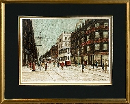 Northern Street Scene with Trams