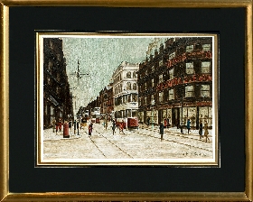 Northern Street Scene with Trams
