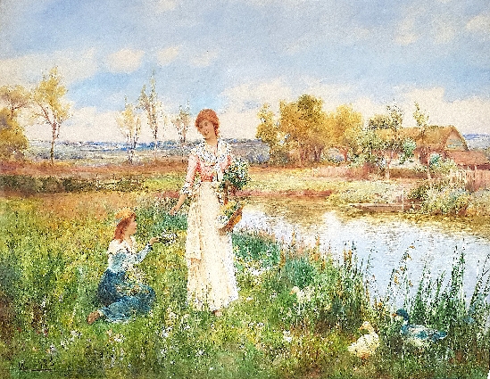 Alfred Augustus Glendening Jnr. - A Riverside Walk