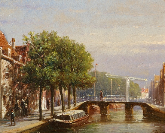 Pieter Geradus Vertin - Dutch Townscape